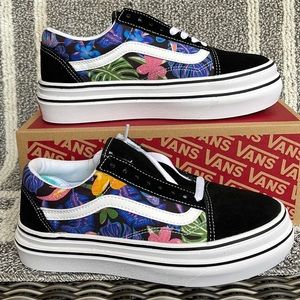 Vans Super Comfycush Old Skool Tropicali Black/True White WMNS